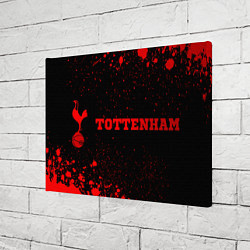 Холст прямоугольный Tottenham - red gradient по-горизонтали, цвет: 3D-принт — фото 2