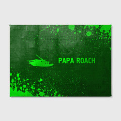 Холст прямоугольный Papa Roach - green gradient по-горизонтали, цвет: 3D-принт — фото 2