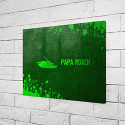 Холст прямоугольный Papa Roach - green gradient по-горизонтали, цвет: 3D-принт — фото 2