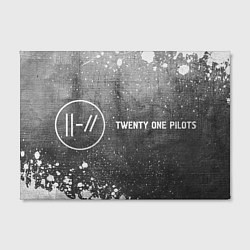 Холст прямоугольный Twenty One Pilots - grey gradient по-горизонтали, цвет: 3D-принт — фото 2