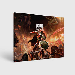 Картина прямоугольная Doom slayer Doom the dark ages