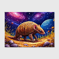 Холст прямоугольный Броненосец в космосе, цвет: 3D-принт — фото 2