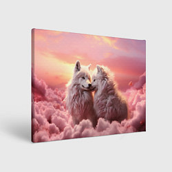 Холст прямоугольный Волчья страсть, цвет: 3D-принт