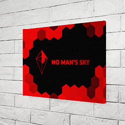 Холст прямоугольный No Mans Sky - red gradient по-горизонтали, цвет: 3D-принт — фото 2
