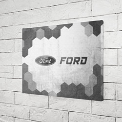 Холст прямоугольный Ford - white gradient по-горизонтали, цвет: 3D-принт — фото 2