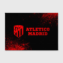 Холст прямоугольный Atletico Madrid - red gradient по-горизонтали, цвет: 3D-принт — фото 2