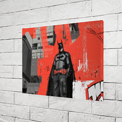 Холст прямоугольный Бэтмен граффити на стене, цвет: 3D-принт — фото 2