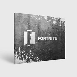 Холст прямоугольный Fortnite - grey gradient по-горизонтали, цвет: 3D-принт