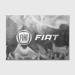 Холст прямоугольный Fiat - grey gradient по-горизонтали, цвет: 3D-принт — фото 2