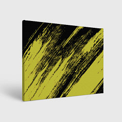 Холст прямоугольный The color is black and yellow, цвет: 3D-принт