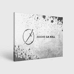 Холст прямоугольный Akame ga Kill - white gradient по-горизонтали, цвет: 3D-принт
