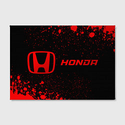 Холст прямоугольный Honda - red gradient по-горизонтали, цвет: 3D-принт — фото 2