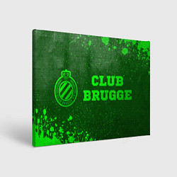 Холст прямоугольный Club Brugge - green gradient по-горизонтали, цвет: 3D-принт