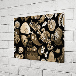 Холст прямоугольный Растения против зомби в бежевом цвете, цвет: 3D-принт — фото 2