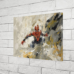 Холст прямоугольный Человек - паук маслом, цвет: 3D-принт — фото 2