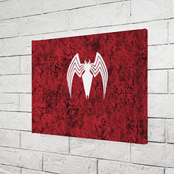 Холст прямоугольный Знак венома на красном, цвет: 3D-принт — фото 2