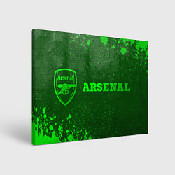 Холст прямоугольный Arsenal - green gradient по-горизонтали, цвет: 3D-принт