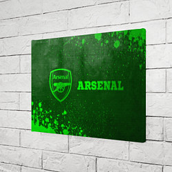Холст прямоугольный Arsenal - green gradient по-горизонтали, цвет: 3D-принт — фото 2