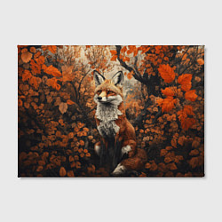 Холст прямоугольный Лис в лесной чаще, цвет: 3D-принт — фото 2