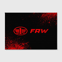 Холст прямоугольный FAW - red gradient по-горизонтали, цвет: 3D-принт — фото 2