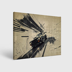 Холст прямоугольный Автомобиль для уличной гонки, цвет: 3D-принт