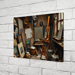 Холст прямоугольный Мастерская художника, цвет: 3D-принт — фото 2