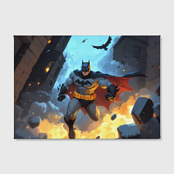 Холст прямоугольный Бэтмен в прыжке, цвет: 3D-принт — фото 2