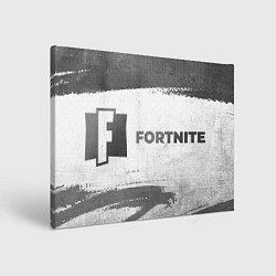 Холст прямоугольный Fortnite - white gradient по-горизонтали, цвет: 3D-принт
