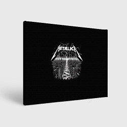 Холст прямоугольный Metallica - lightnings in metropolis, цвет: 3D-принт