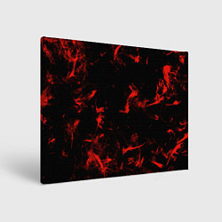 Холст прямоугольный Color red black, цвет: 3D-принт