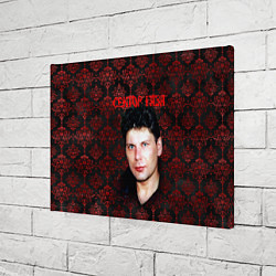 Холст прямоугольный Сектор газа красные узоры, цвет: 3D-принт — фото 2