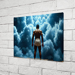 Холст прямоугольный Мухаммед Али в синем дыму, цвет: 3D-принт — фото 2
