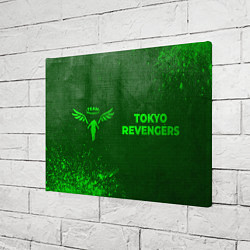 Холст прямоугольный Tokyo Revengers - green gradient по-горизонтали, цвет: 3D-принт — фото 2