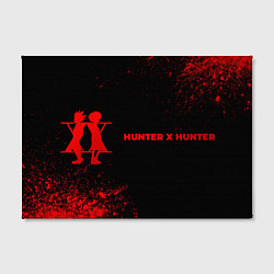 Холст прямоугольный Hunter x Hunter - red gradient по-горизонтали, цвет: 3D-принт — фото 2