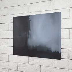 Холст прямоугольный Абстракция с серым и черным, цвет: 3D-принт — фото 2