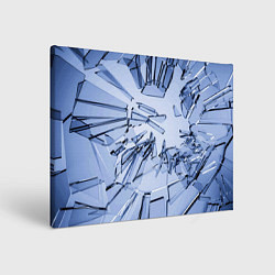 Холст прямоугольный Текстура разбитого стекла, цвет: 3D-принт