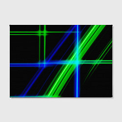 Холст прямоугольный Color blue black green, цвет: 3D-принт — фото 2