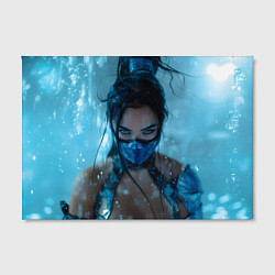 Холст прямоугольный Китана и снежный фон, цвет: 3D-принт — фото 2