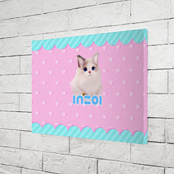 Холст прямоугольный Inzoi с кошечкой, цвет: 3D-принт — фото 2