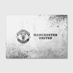 Холст прямоугольный Manchester United - white gradient по-горизонтали, цвет: 3D-принт — фото 2