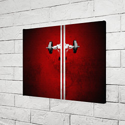 Холст прямоугольный Руки штангиста, цвет: 3D-принт — фото 2