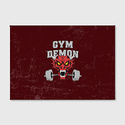Холст прямоугольный Gym demon, цвет: 3D-принт — фото 2