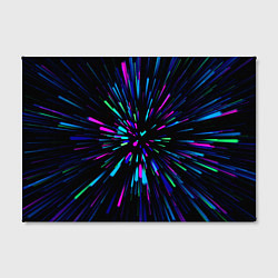 Холст прямоугольный Neon rods, цвет: 3D-принт — фото 2