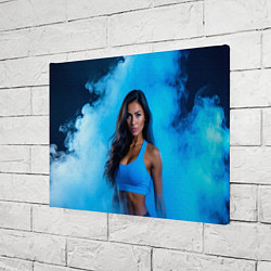 Холст прямоугольный Фитоняшка в синем дыму, цвет: 3D-принт — фото 2