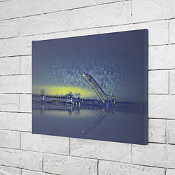 Холст прямоугольный Разводной мост, цвет: 3D-принт — фото 2