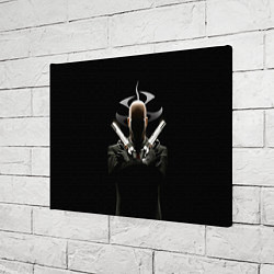 Холст прямоугольный Хитман - 47, цвет: 3D-принт — фото 2