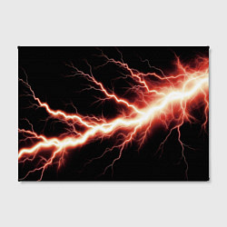 Холст прямоугольный Lightning red, цвет: 3D-принт — фото 2