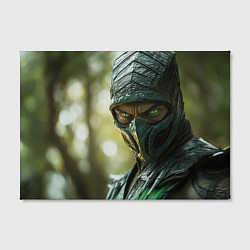 Холст прямоугольный Мортал комбат Рептилия, цвет: 3D-принт — фото 2