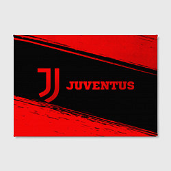 Холст прямоугольный Juventus - red gradient по-горизонтали, цвет: 3D-принт — фото 2