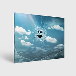 Холст прямоугольный Смайл Черное зеркало, цвет: 3D-принт